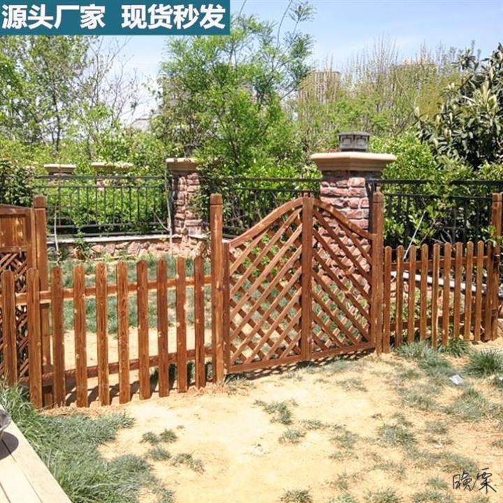 庭院栅栏中式室外2021小c院子花园防腐木门户外篱笆双开门单开门