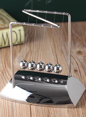 z字形状电镀牛顿摆球 镜面金属撞撞球碰珠 物理能量守恒科教摆件