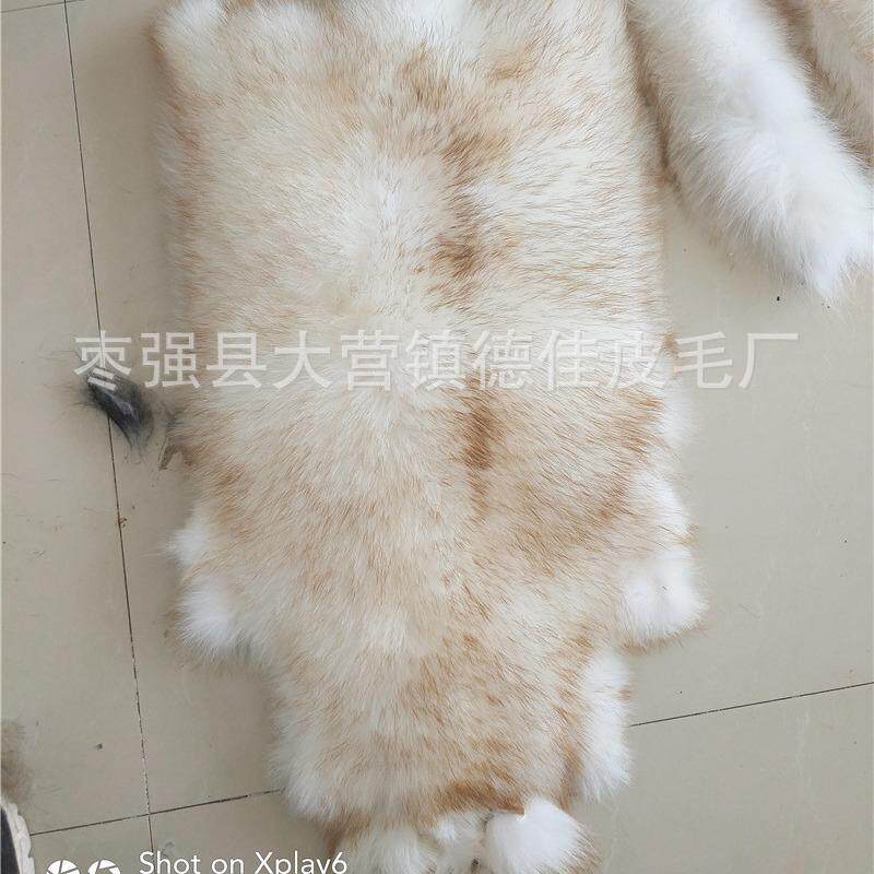 工厂 乌苏里江貉子毛染色 骆子 皮张整皮七彩色百搭 貉子皮