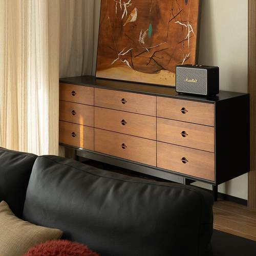 中古风实木斗柜小户型客厅复古收纳储物柜黄杨木抽屉六斗柜九斗柜