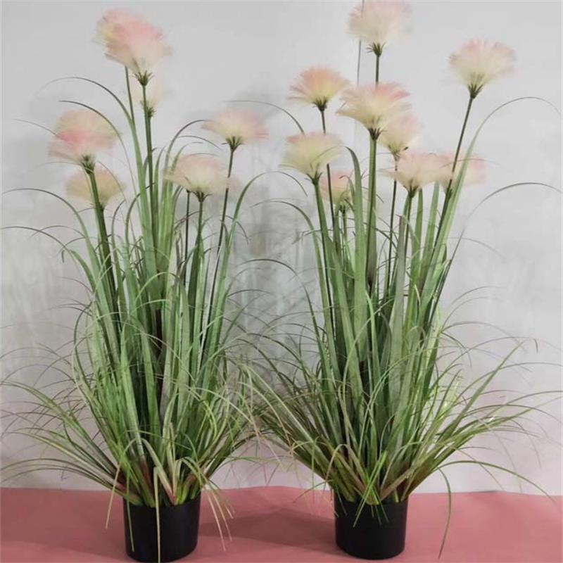 盆栽仿真芦苇水生植物竹仙花洋葱草软装家居酒店花艺装饰摆件
