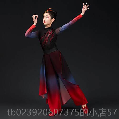 正品儿童象行舞蹈服装州九王汉同剑扇子舞女童服中国风古典舞演出