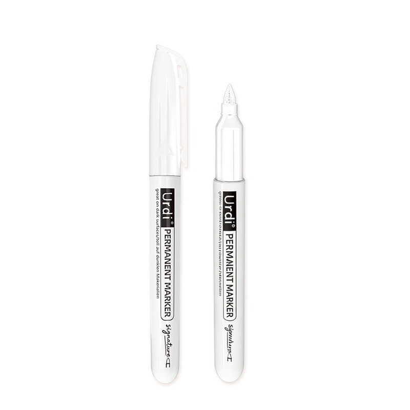 urdi白色补漆笔金属家具专用修补漆木门地板划痕掉漆修复油漆补色笔银色球拍汽车轮胎自行车石碑模型电瓶车