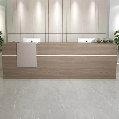 创意板式前台桌公司接待桌咨询台桌迎宾台桌收银台桌柜台桌椅组合