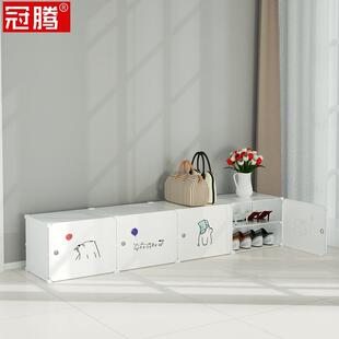 低鞋柜矮款家用门口长型长条长方形床下收纳2层宿舍床底鞋架矮柜