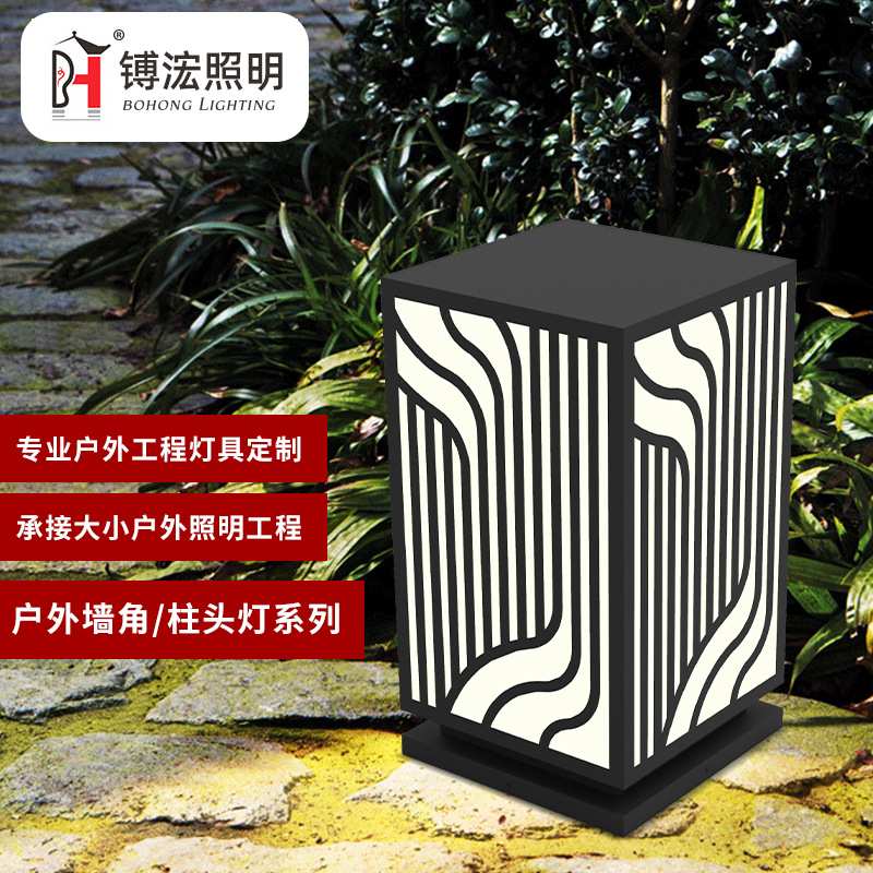 厂家 柱头灯 户外门廊院墙灯小区大门圆球灯 围墙灯庭院景观灯