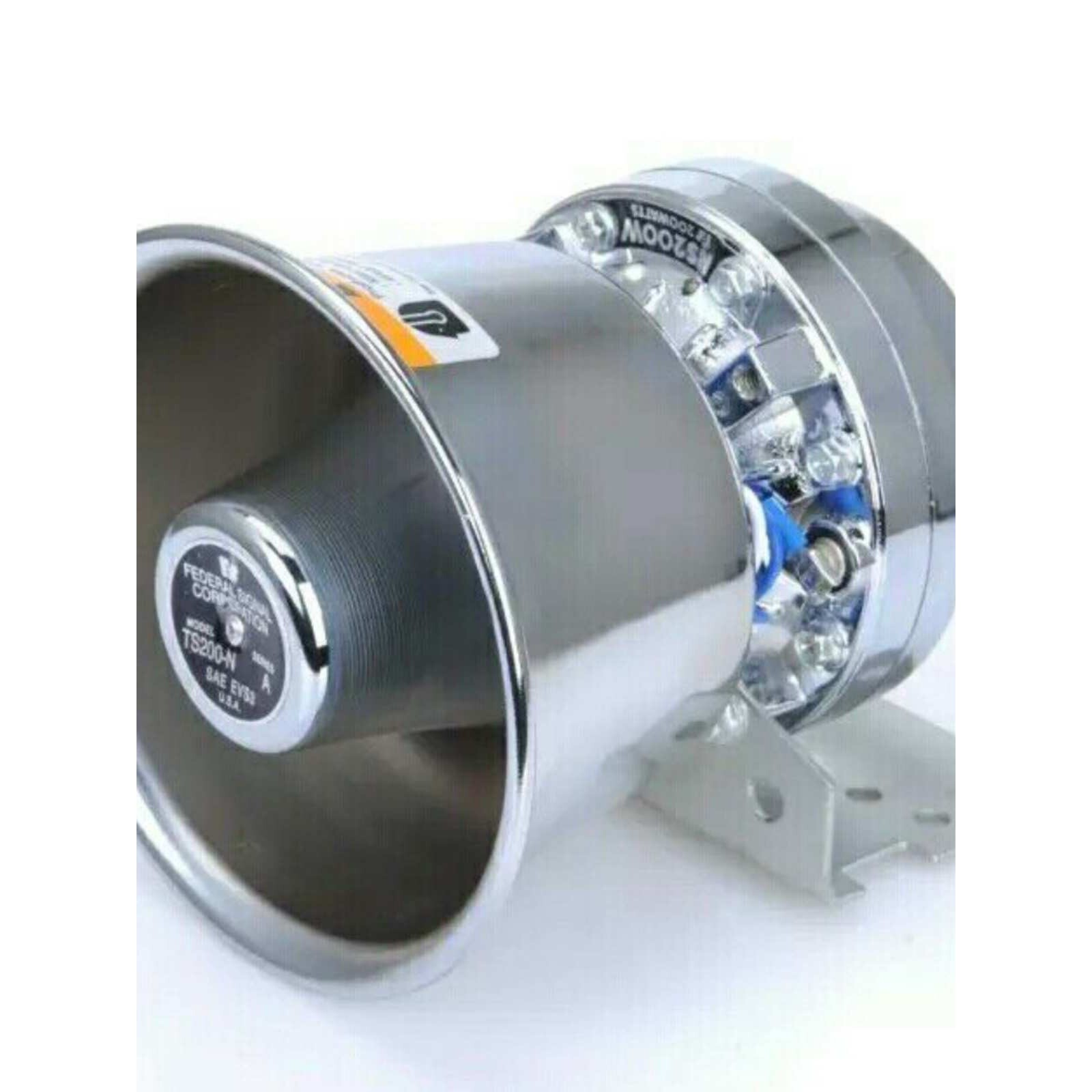 车载不锈钢喇叭喊话大功率高音扬声器黑锋喇叭12V24V防水扩音船用