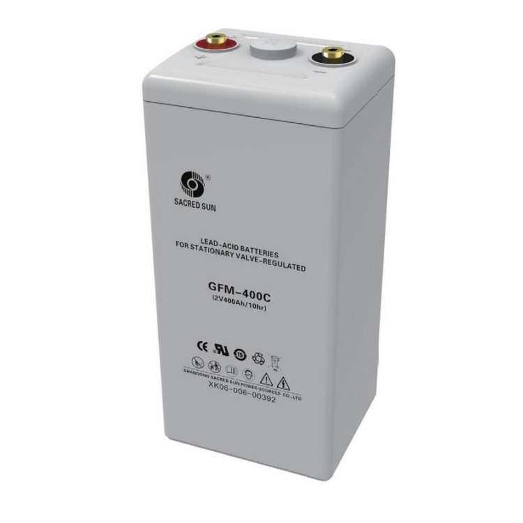 圣阳蓄电池2v400AH GFMD-400C通信基站太阳能光伏免维护蓄电池