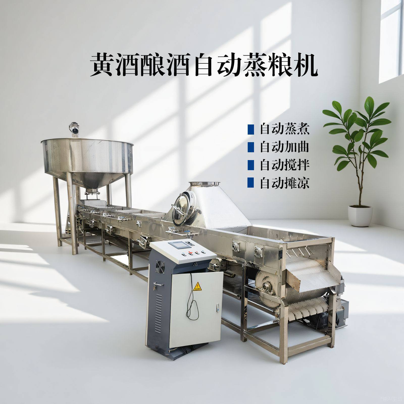 304不锈钢连续式蒸饭机下曲拌曲摊凉智能控温高效节能酿酒设备,农机/农具/农膜,农产品加工设备,淘宝优惠券,粉丝福利购,淘宝优惠卷