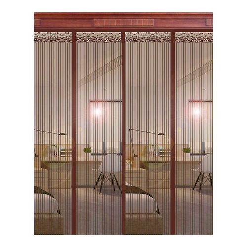 特大号金刚网防蚊门帘别墅门农村大门双扇门防蝇虫纱帘免打孔粘贴