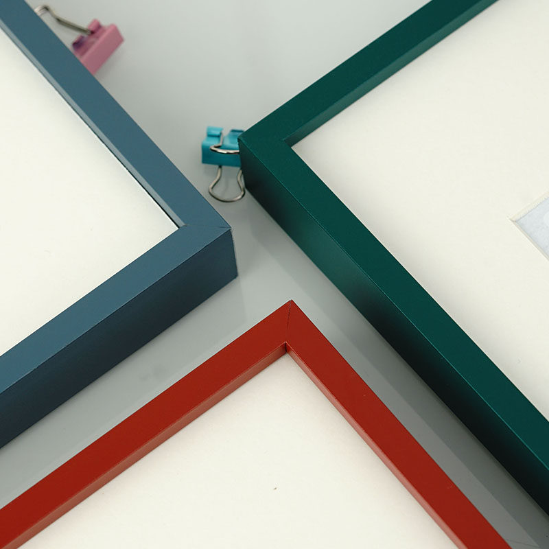 彩色窄边相框红色墨绿色莫兰迪水彩4k8k儿童画框挂墙卡纸装裱框架,家居饰品,相框/画框,淘宝优惠券,粉丝福利购,淘宝优惠卷