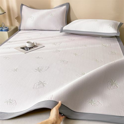 新款高奢高分子凉感凉席1.8米双人床凉席三件套1.5床科技凉感凉席