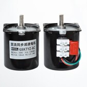 68永磁低速同步电机交流大扭力正反转齿轮减速机220v微型慢速马达