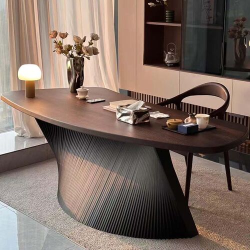 新中式白蜡木茶桌椅2025新款高端实木泡茶桌办公室书桌一体两用