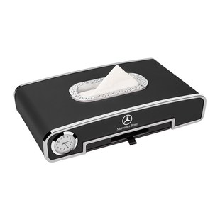 奔驰车载纸巾盒c260l/glc260l/a200l/e300/gle汽车内摆件装饰用品