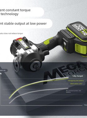 威克士WU271锂电无刷风炮1000N.m大扭力铁路桥梁重型冲击电动扳手