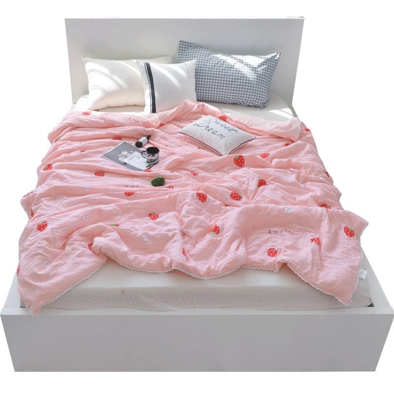 水洗棉空调被夏凉被薄款春秋夏被儿童单人双人夏季夏天被子可机洗,床上用品,化纤被,淘宝优惠券,粉丝福利购,淘宝优惠卷