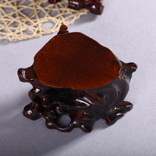 三角形木艺根雕座 石头万能实木底托 花瓶盆栽佛像托架 奇石底座