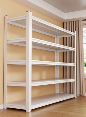 家用置物架钢制货架阳台多层储物架储藏间厨房收纳架快递杂物架子