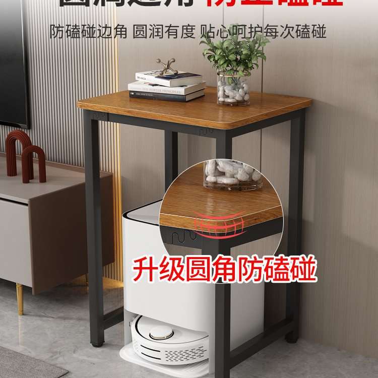 简易书桌学生家用可定小桌子卧室床边置物架客厅高脚边几鱼缸