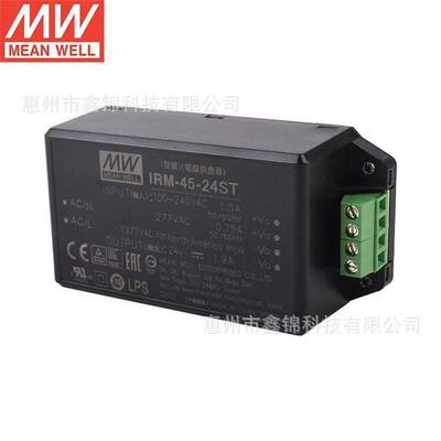 明纬电源开关 IRM-45-24ST  小体积功率密度 端子型模块电源