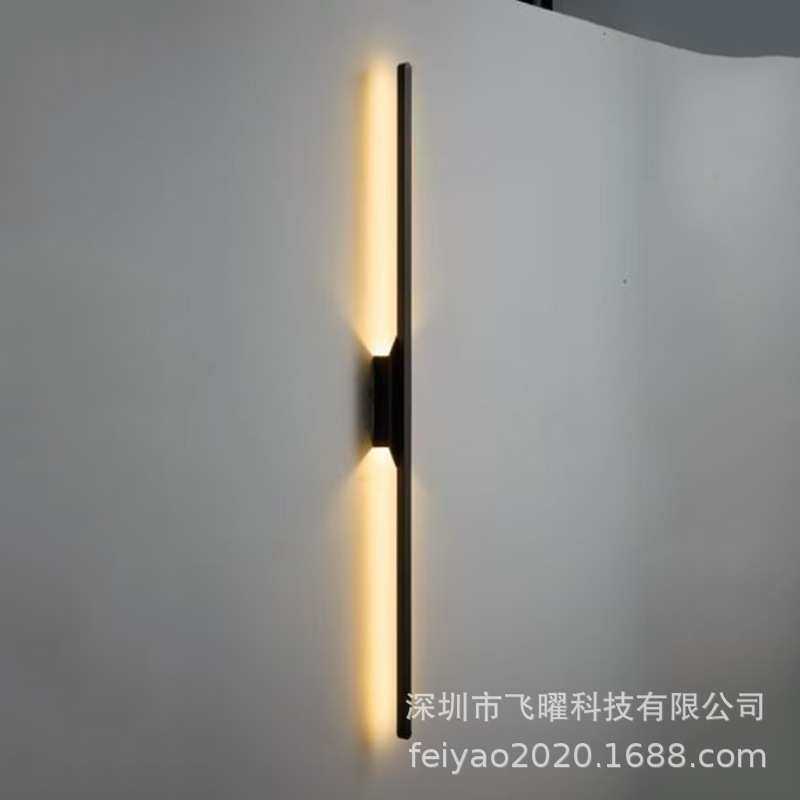 简约现代长条沙发led线性壁灯卧室客厅背景墙床头灯极简灯灯具