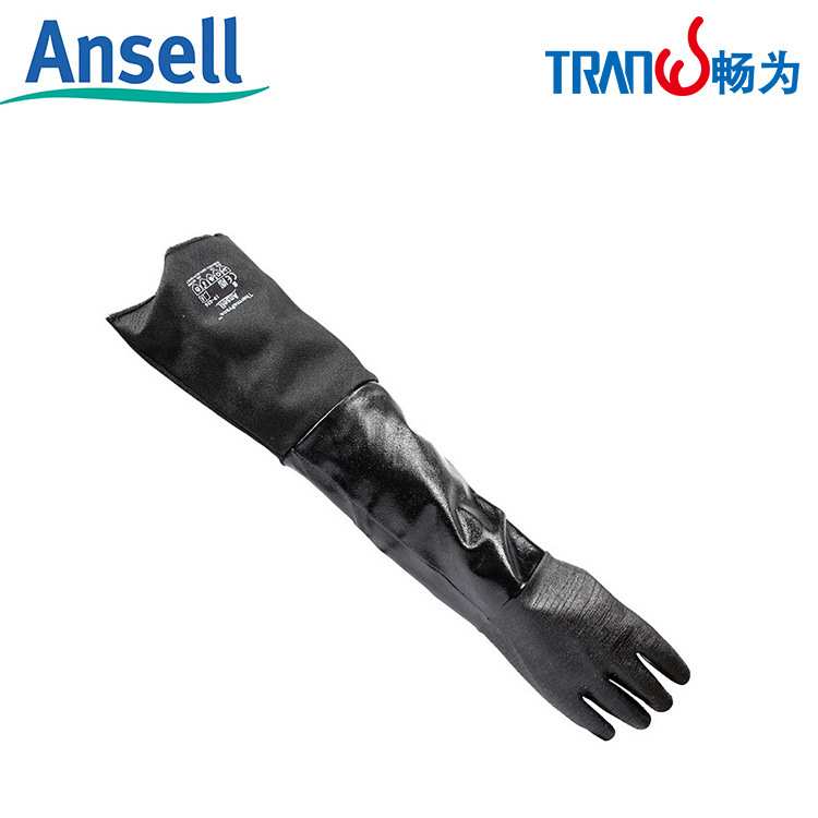 安思尔(Ansell) 19-026 氯丁橡胶手套防化劳保工业耐高温加长加厚