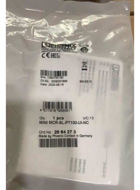 phoenix热电阻测量变送器 MINI MCR-SL-PT100-UI-NC 2864273