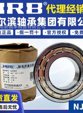 HRB哈尔滨轴承 NU320EM 电机专用机床主轴 破碎机铜保持架高承载