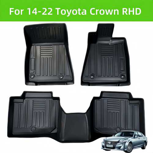 For14-22 Toyot Crown RHD Waterproof Carpet TPE Car Floor Mat