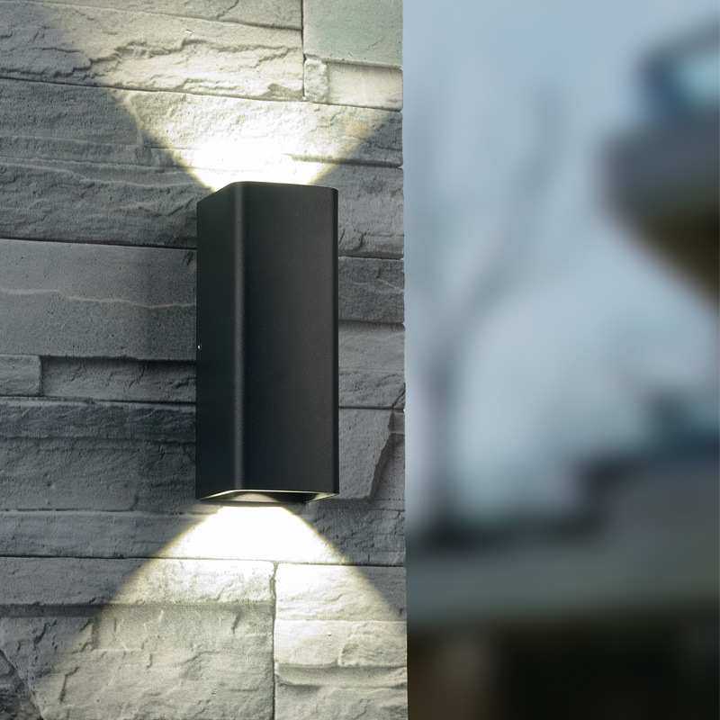 LED壁灯户外防水庭院阳台过道走廊长方形双头室外壁灯套件