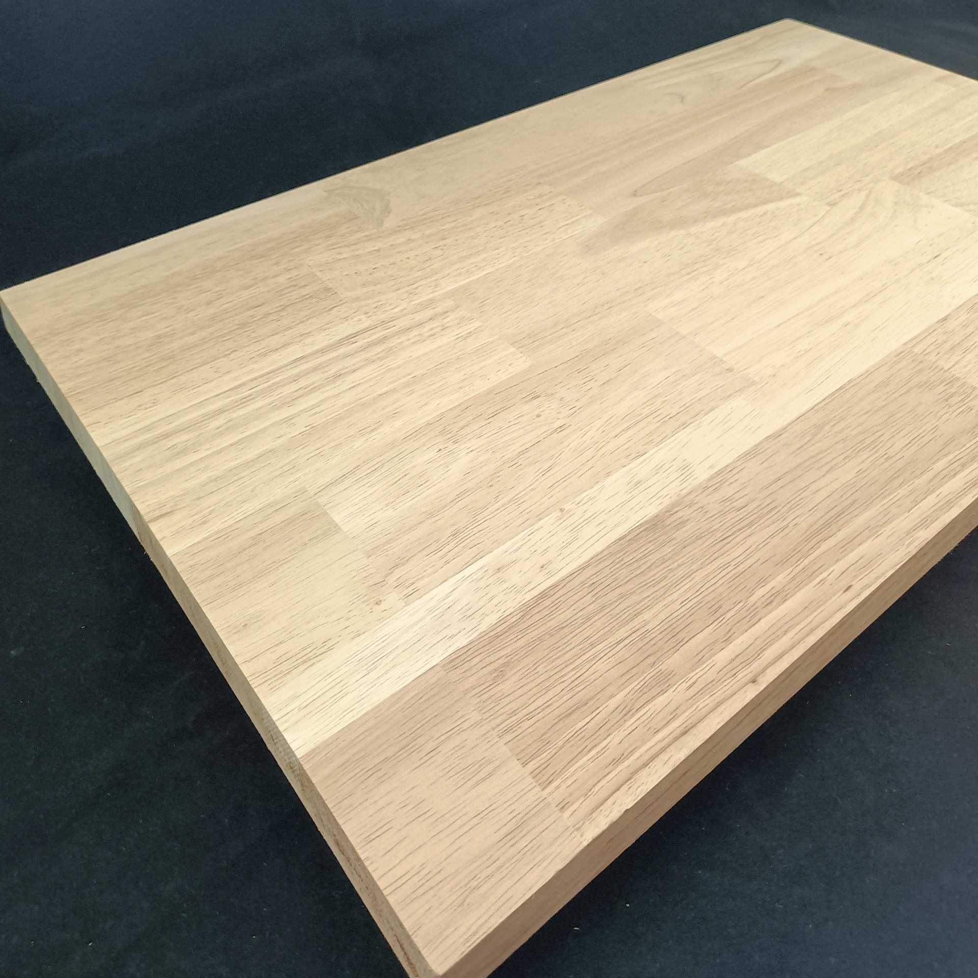 橡胶木指接板板暗齿拼接板橡木集成材定制橡胶木办公台面家具板