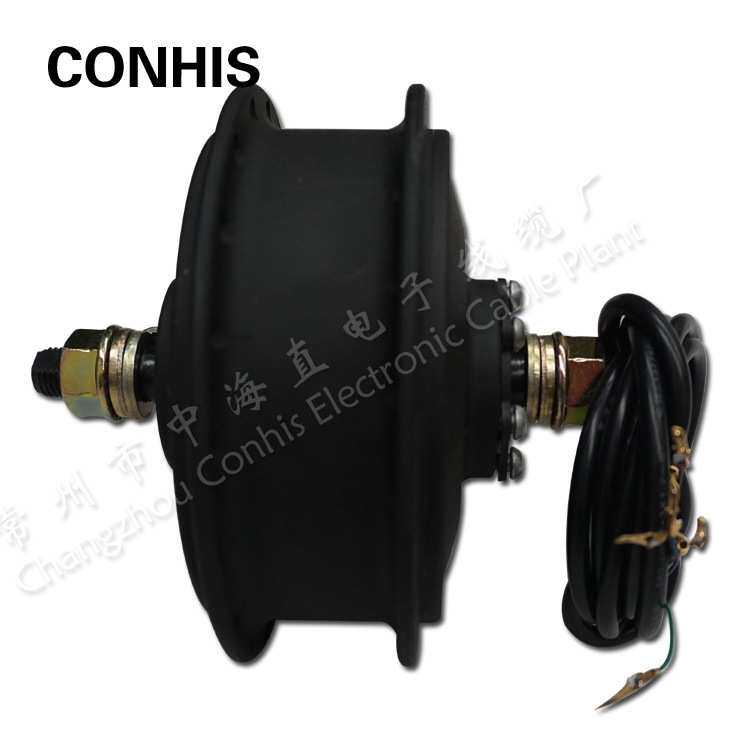 无刷有齿轮毂电机48v1000W前轮后轮开档190mm小电机出口