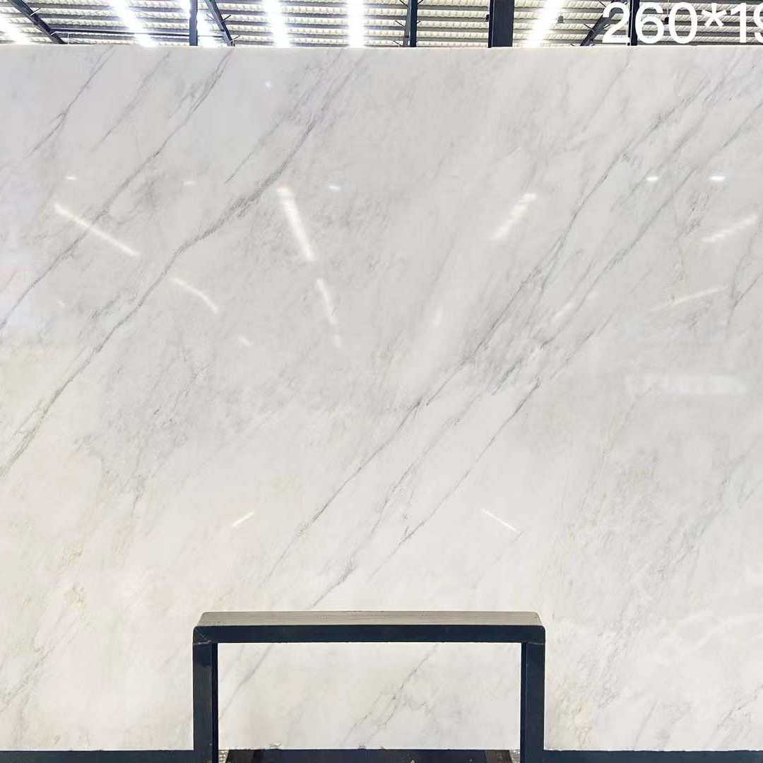 定制天然东方白大理石家装梯步石材 雕刻白色大理石板材地面通铺