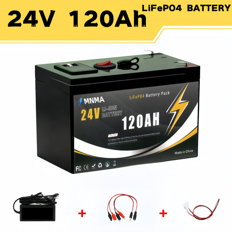 24V120Ah 高耐久锂电组 四千次循环家用储能户外供电充电电池