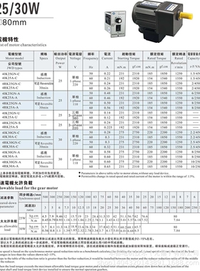 LPG交流电机  5IK120RGU-CF+5GU10KB调速电机