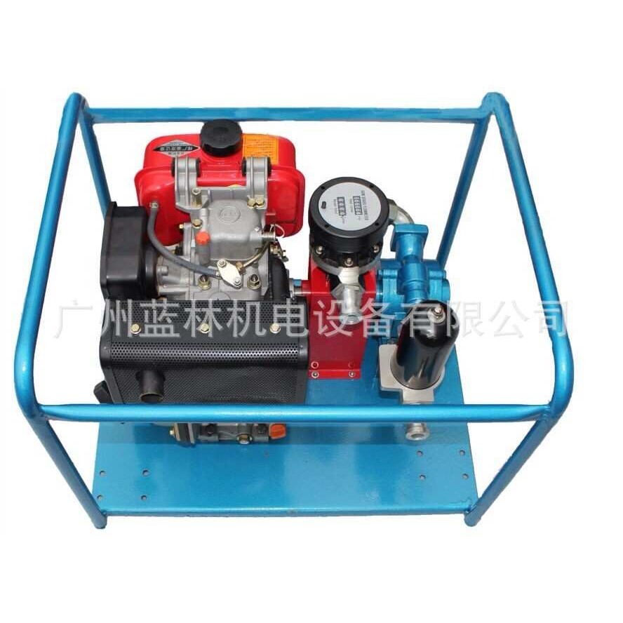 KYB-25-7-30柴油机油泵 带过滤数字流量计柴油机组 带离合器油泵