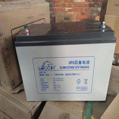 LEOCH理士蓄电池 DJM12100 12V100AH免维护太阳能电瓶 可配电池柜