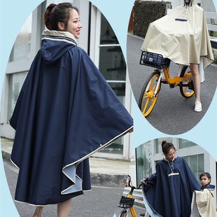 自行车雨衣女成人斗篷时尚单人徒步背包登山骑行防水风衣雨披外套