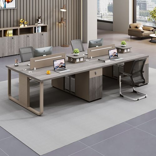 职员办公桌椅组合简约现代2/4人创意员工四人位办公室工位办公桌