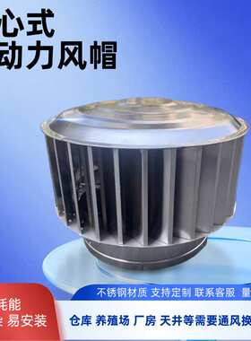 300型BPS无动力风帽防倒灌屋顶出风口通风器排风离心式风帽