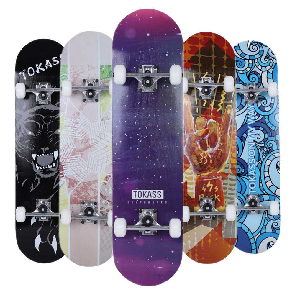 厂家现货专业枫木四轮滑板初学者儿童成人男女刷街双翘滑板