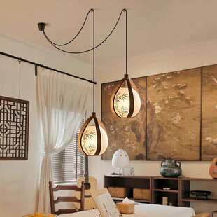 宋式美学吊灯茶室餐厅宋代禅意彩绘灯感吧台饭厅设计师灯中山灯具