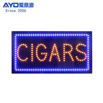 烟店招牌门头悬挂式标识牌定制LED广告牌LED CIGARS SIGN 30x60cm