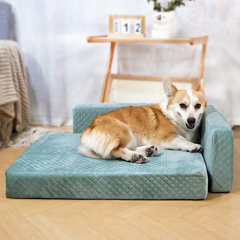 狗狗沙发床四季通用可拆洗狗窝宠物窝中大型犬金毛哈士奇床垫定制