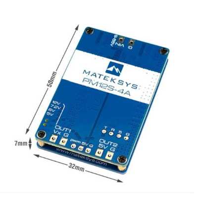 MATEKSYS Power Module PM12S-4A 9~55V DCIN(3~12S LiPo)