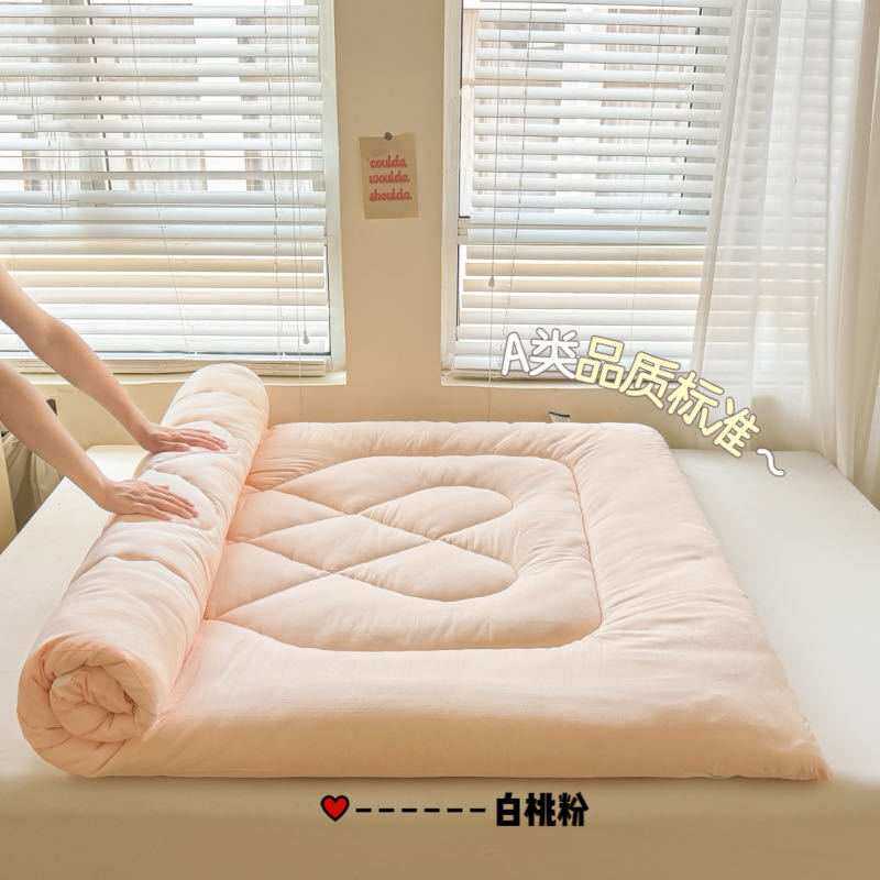 秋冬季纯棉床垫A类加厚保暖单双人榻榻米软护垫学生宿舍床褥子
