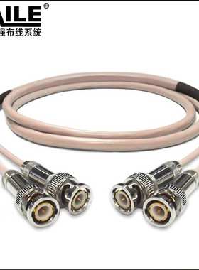 2M跳线BNCQ9-Q9 两兆E1接头成品跳线 syv-75-2-1 DDF转接线 2芯