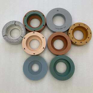 杯型玻璃磨边轮除膜抛光轮 玻璃材质适用精抛透亮直边机双边机