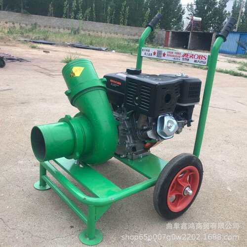 柴油4寸电启动离心泵 汽油手推抽水泵 高扬程汽油2寸离心泵
